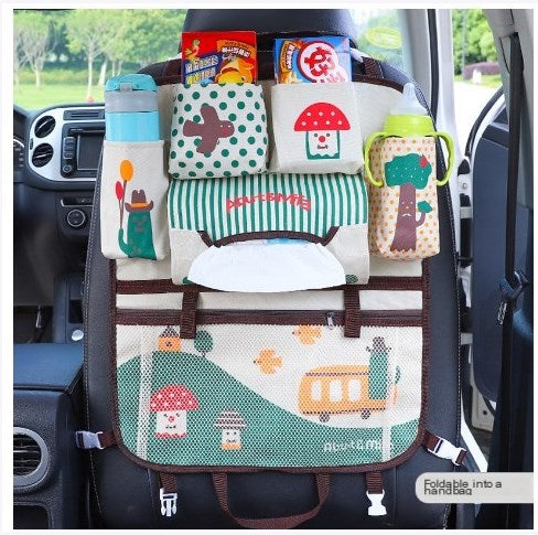 Creative Cartoon Car Seat Back Storage Organizer Bag